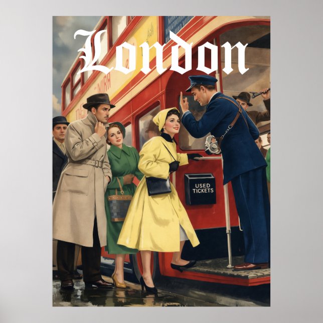 Póster de viaje de Londres  (Frente)