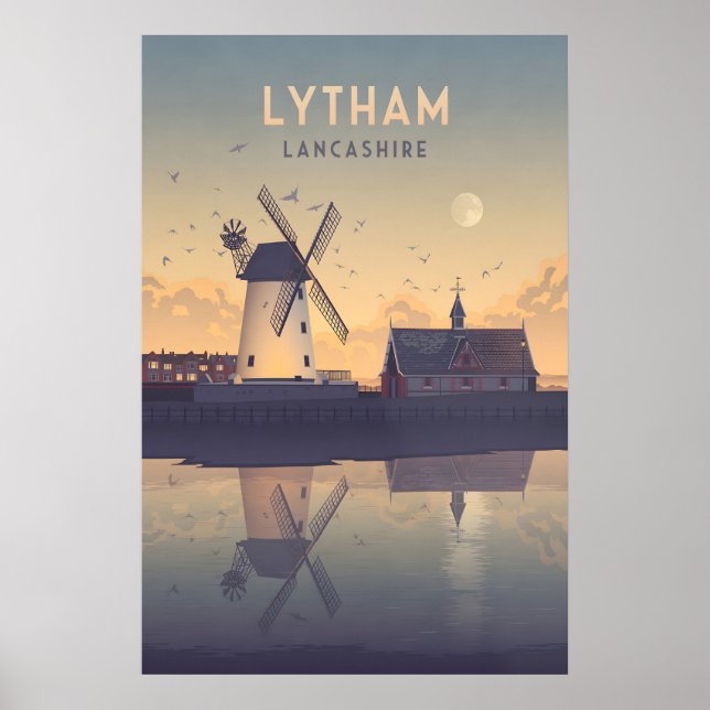 Póster de viaje de Lytham Lancashire (Frente)