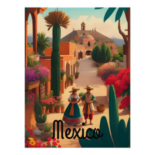 Póster de viaje de México