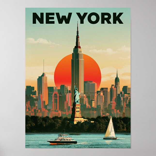 Póster de viaje de Nueva York (Frente)