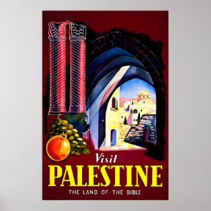Póster de viaje de Palestina Arte de impresión pal