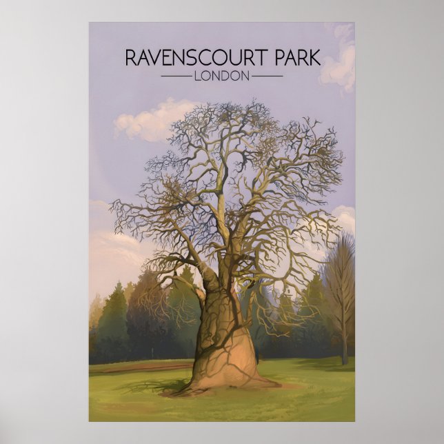 Póster de viaje de Ravenscourt Park Londres (Frente)