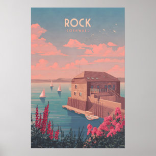 Póster de viaje de Rock Cornwall