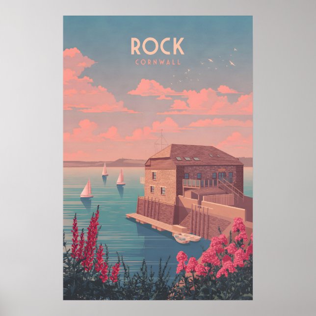 Póster de viaje de Rock Cornwall (Frente)