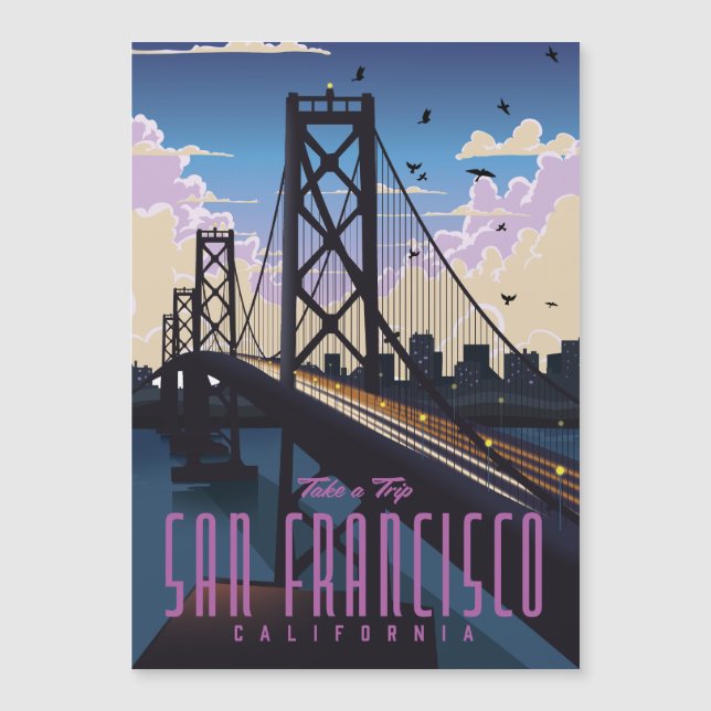 Póster de viaje de San Francisco (Anverso)