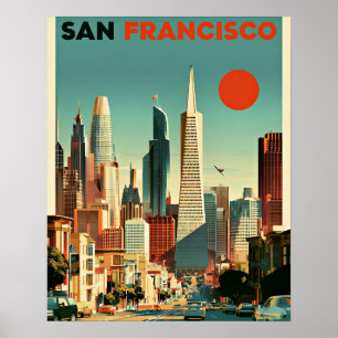 Póster de viaje de San Francisco