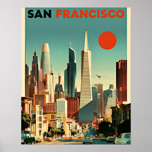 Póster de viaje de San Francisco (Frente)