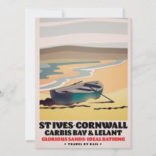 Póster de viaje de St Ives Cornwall