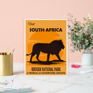 Póster de viaje de Sudáfrica