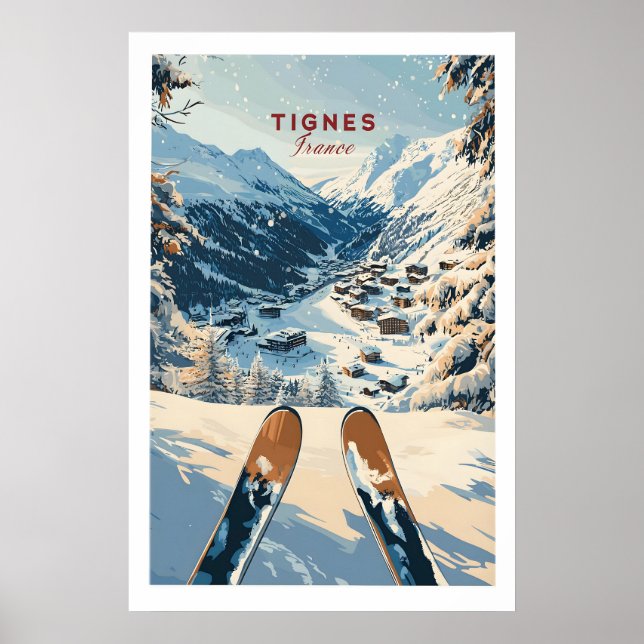 Póster de viaje de Tignes 1 (Frente)