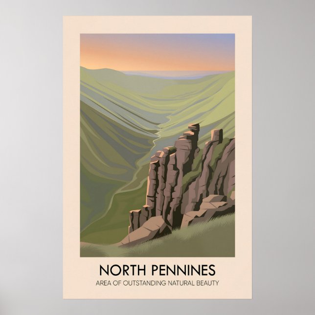 Póster de viaje del Área de Outstanding Natural Be (Frente)