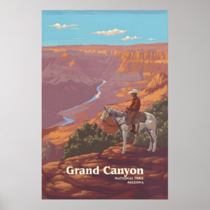 Póster de viaje del Parque Nacional del Gran Cañón