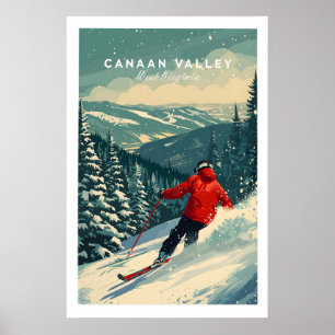 Póster de viaje del Valle de Canaan 1