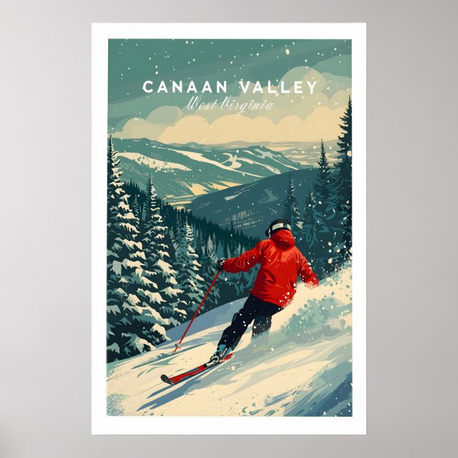Póster de viaje del Valle de Canaan 1 (Frente)