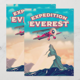 Póster de viaje Expedición Everest