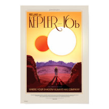 Póster de viaje futuro de la NASA - Relájese en Ke