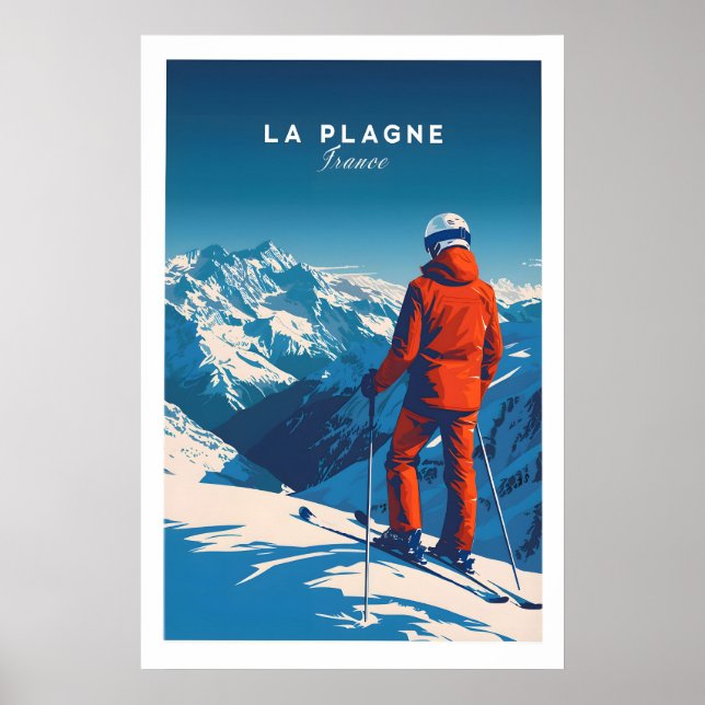 Póster de viaje La Plagne 1 (Frente)