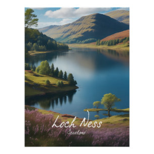 Póster de viaje Loch Ness Escocia