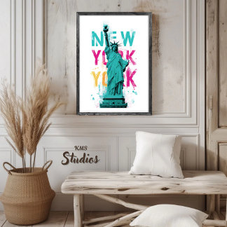 Póster de viaje | Nueva York EE. UU. Arte de pared