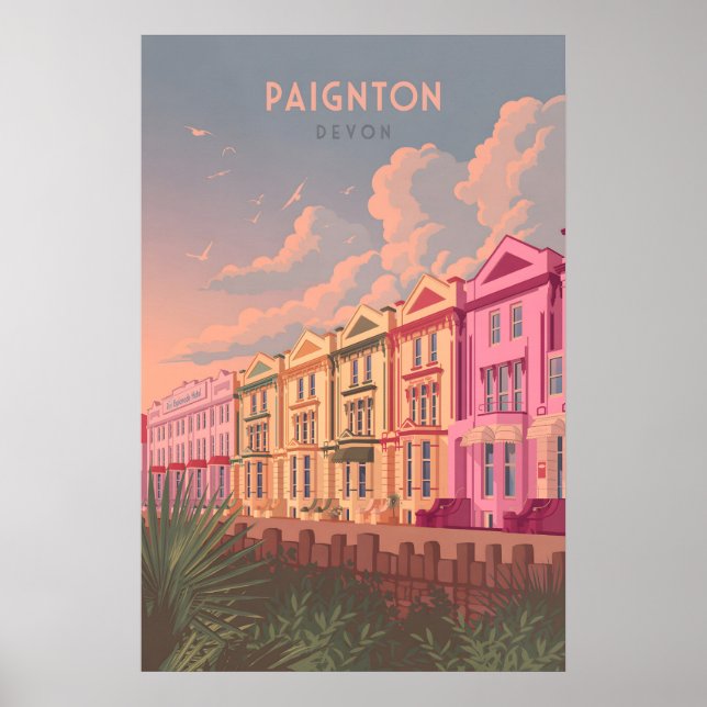 Póster de viaje Paignton Devon (Frente)