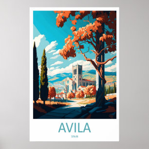 Póster de viaje vintage de Avila Parque Nacional d