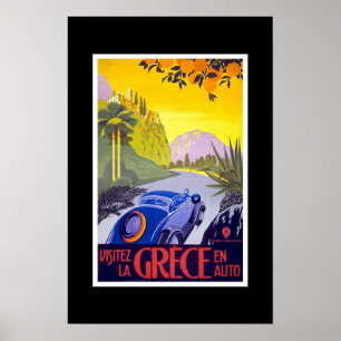 Póster de viaje vintage Grecia 2