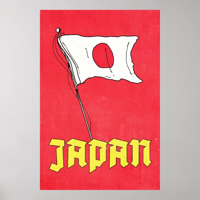 Póster de viaje vintage Japón (Frente)