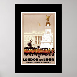 Póster de viaje vintage Londres