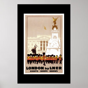 Póster de viaje vintage Londres