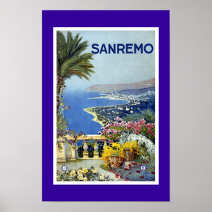 Póster de viaje vintage Sanreno