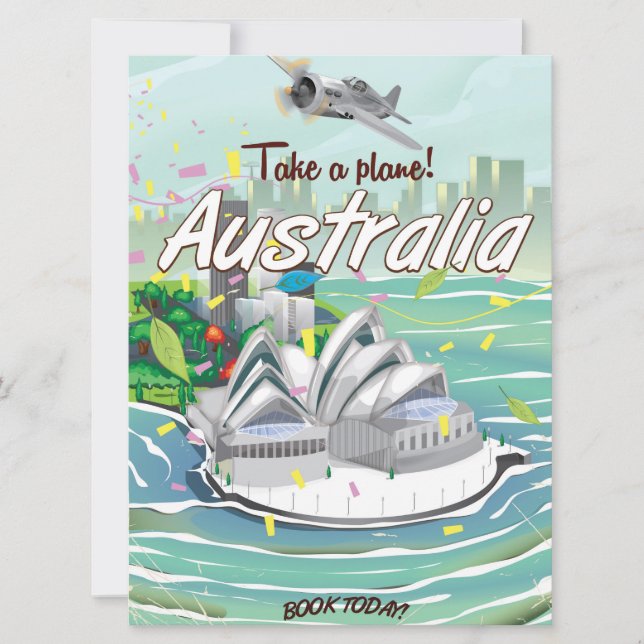 Poster de viajes de Australia Sydney (Anverso)