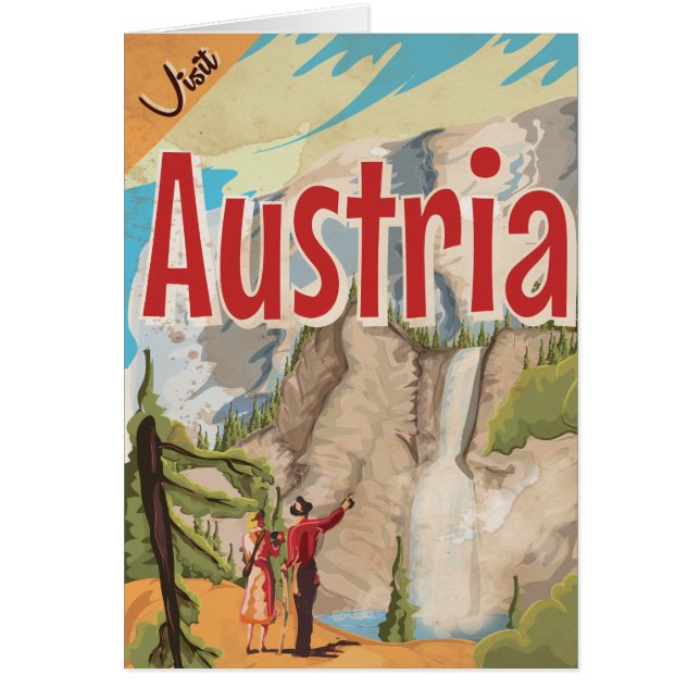 Poster de Viajes de Austria Vintage (Frente)