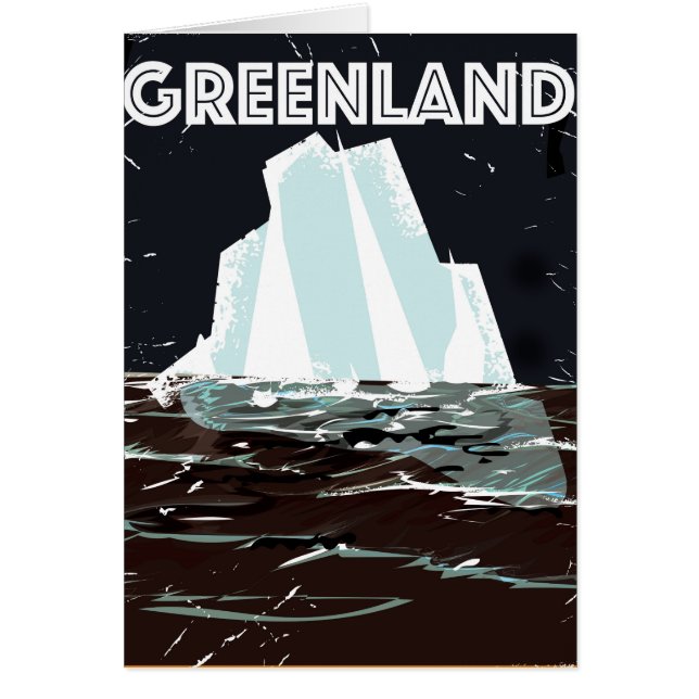 Poster de viajes de cosecha de Groenlandia (Frente)