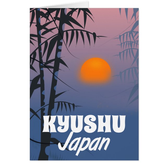 Poster de viajes de cosecha de Kyushu Japan (Frente)