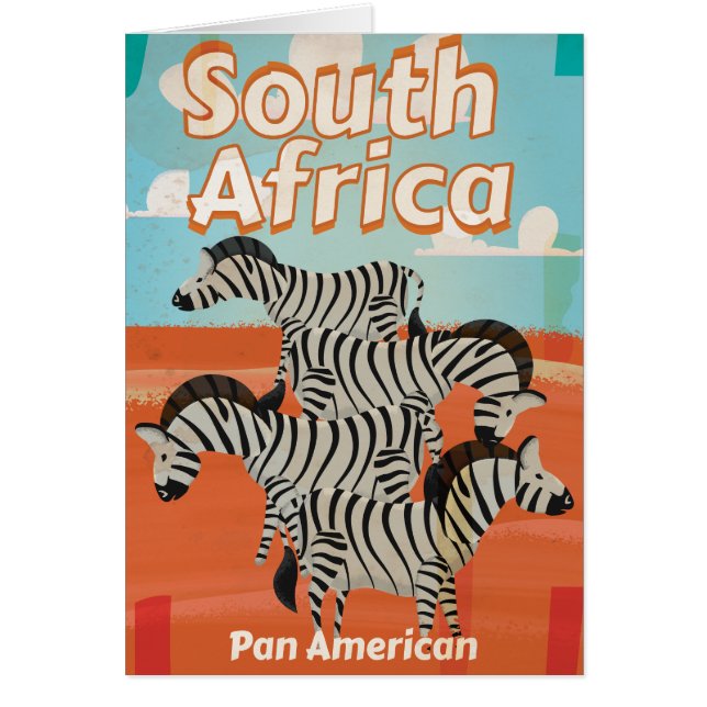 Poster de viajes de cosecha de Sudáfrica (Frente)