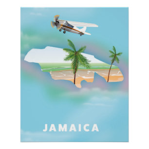 Poster de viajes de Jamaica Vintage