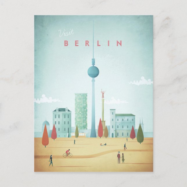 Poster de Viajes de la Viñeta de Berlín - Postales (Anverso)