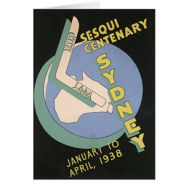 Poster de Viajes de la Viñeta de Sídney, Sesqui Ce (Frente)