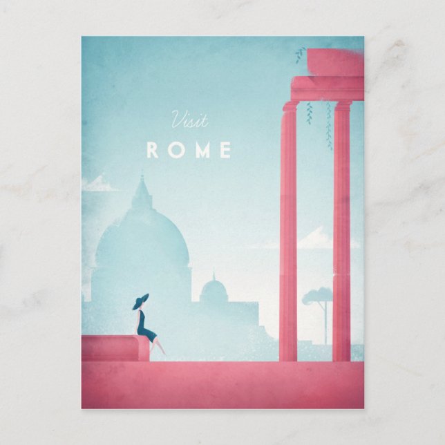 Poster de Viajes de Roma - Postales de arte (Anverso)