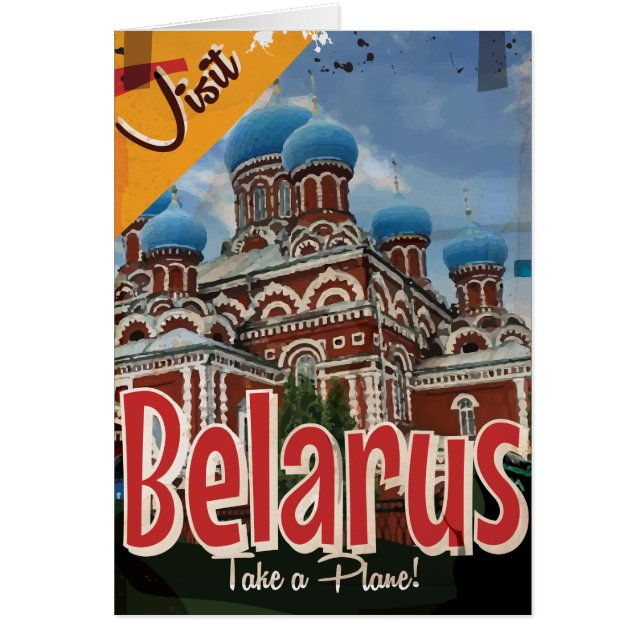 Poster de Viajes de Viaje de Bielorrusia (Frente)