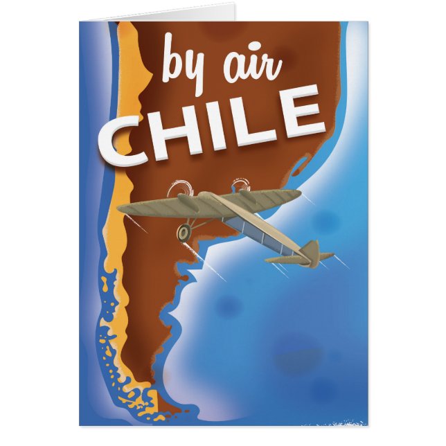 Poster de Viajes de Viaje de Chile (Frente)