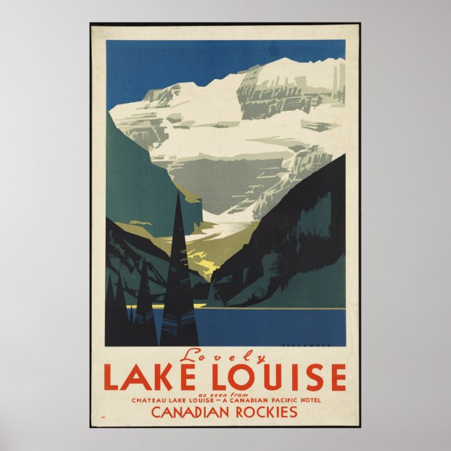 Poster de viajes de vintage de Canadá Impresiones  (Frente)