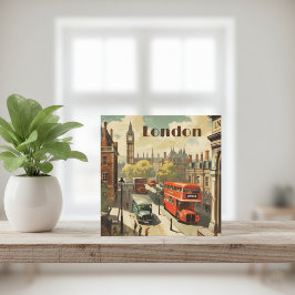 Poster de Viajes de Vintage London City Center