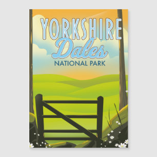 Poster de viajes de Yorkshire dales vintage