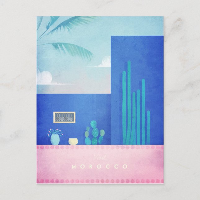 Poster de viajes por cosecha de Marruecos - Postal (Anverso)