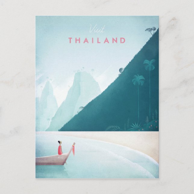 Poster de Viajes por Viaje de Tailandia - Postales (Anverso)