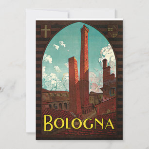 Poster de Viajes Vintage, Bolonia (Italia)