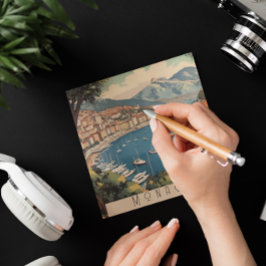 Poster de Viajes Vintage con vistas al puerto de M