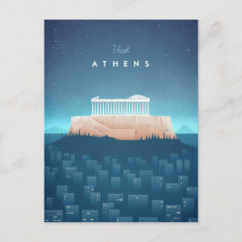 Poster de Viajes Vintage de Atenas - Postales de a