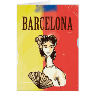 Poster de viajes vintage de Barcelona